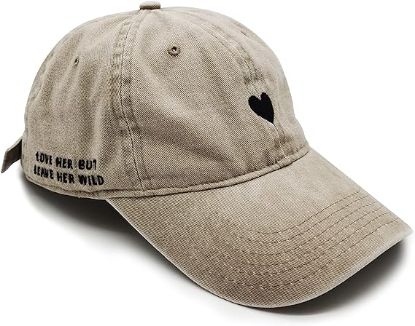 图片 Atticus Poetry Hat, Embroidered Brushed Cotton Women’s Baseball Hat Unisex Fit, Adjustable One Size